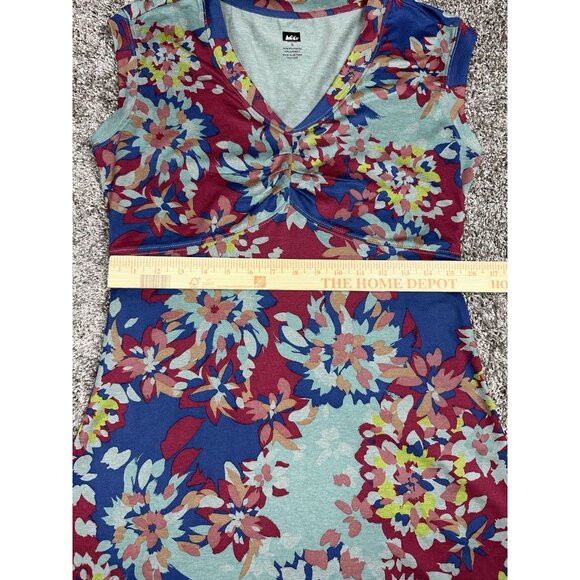REI‎ Co-op Women’s Sz S Floral Travel Knit Dress Hidden Pocket Hiking - Picture 2 of 7